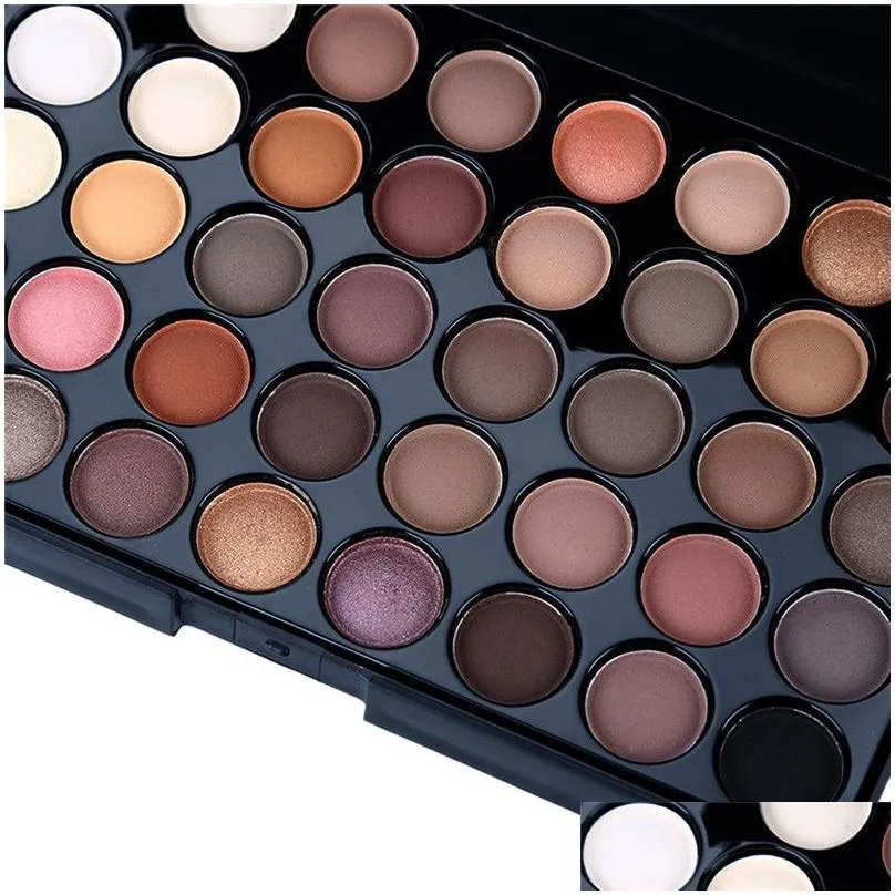 popfeel 40 colors matte eyeshadow palette waterproof shimmer pro eyes face party makeup palette women gift maquillage