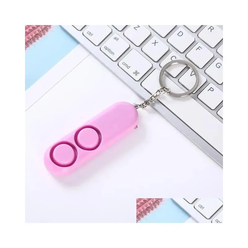 party favor self defense alarm 120db security protect alert scream loud emergency alarm keychain personal safety for child elder girl