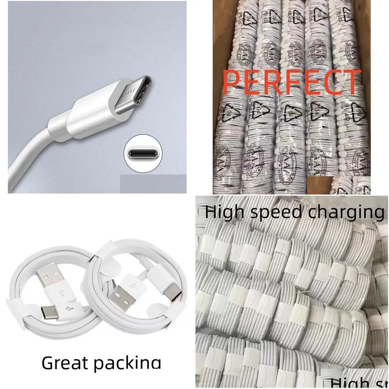 1m 3ft type c cable usb-c cellphone cables data sync charging cables for samsung s7 edge s8 s9 s10 s20 htc lg android phone