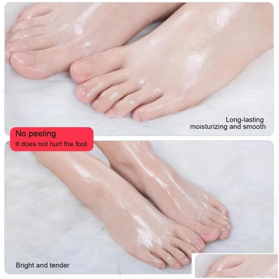 2pcs volcanic mud moisturizing foot mask exfoliating dead skin removal long type foot mask exfoliation pedicure tools
