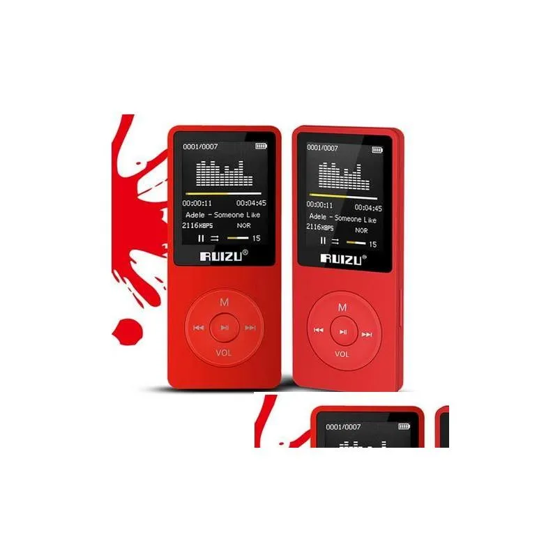 original english version ultrathin mp3 player with 8gb storage and 1.8 inch screen can play 80h original ruizu x02