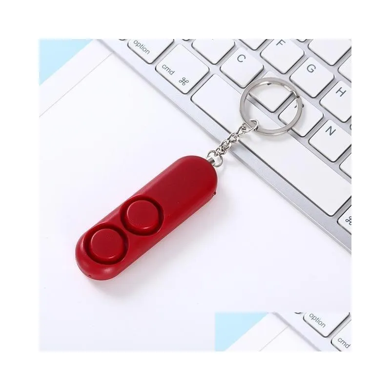 party favor self defense alarm 120db security protect alert scream loud emergency alarm keychain personal safety for child elder girl