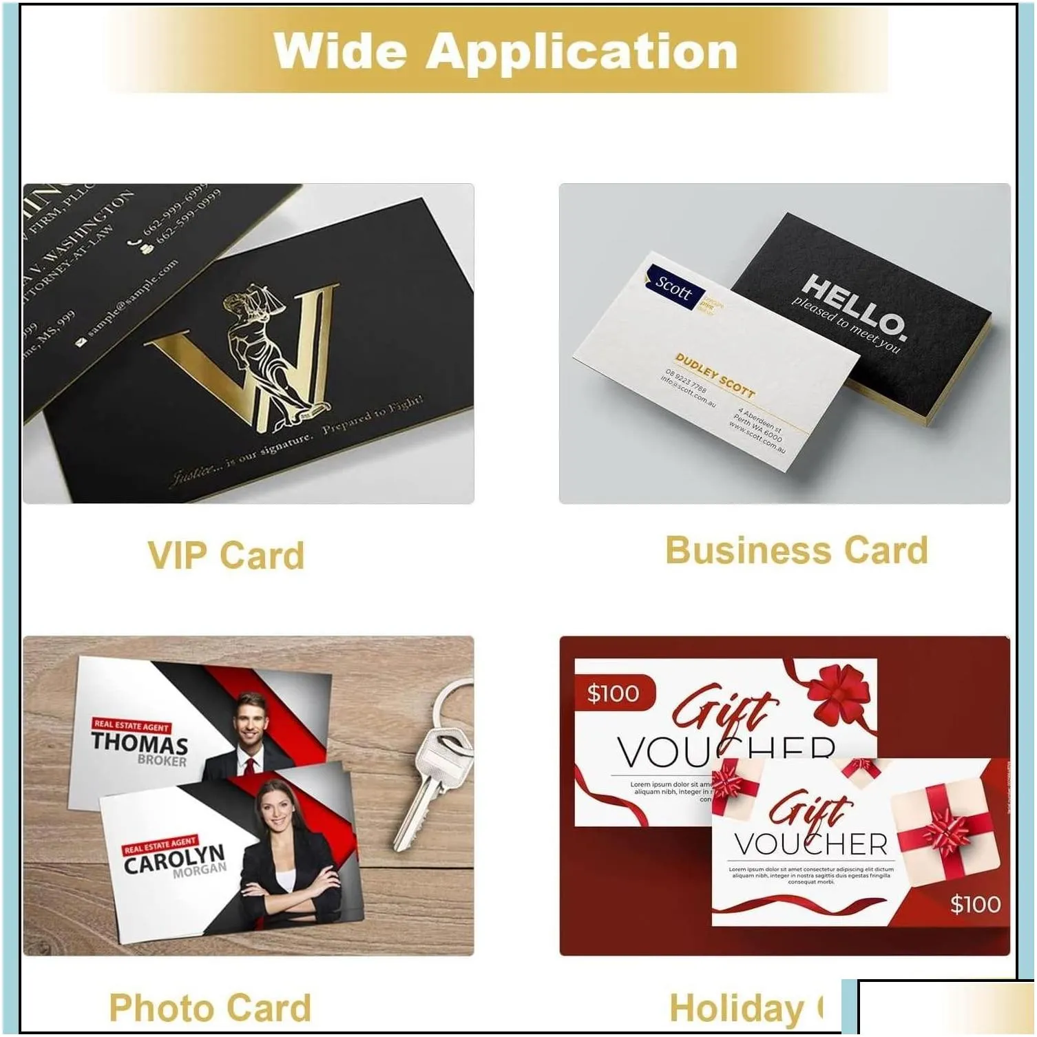 wholesale Sublimation Blanks Blank Metal Business Cards For Sublimation Card Blanks White Sier Gold 0.24Mm Aluminum Name Gift Vip Drop Delivery