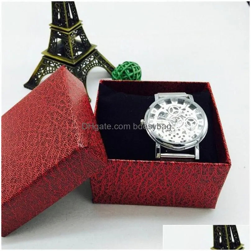 watch box cardboard present boxes wristwatches packing bracelet bangle jewelry cases christmas gift organizer