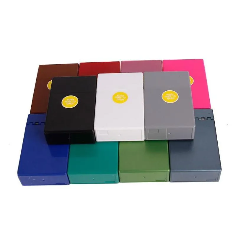 special offer wholesale color automatic plastic cigarette case cigarette smoking spot colorful and creative personality