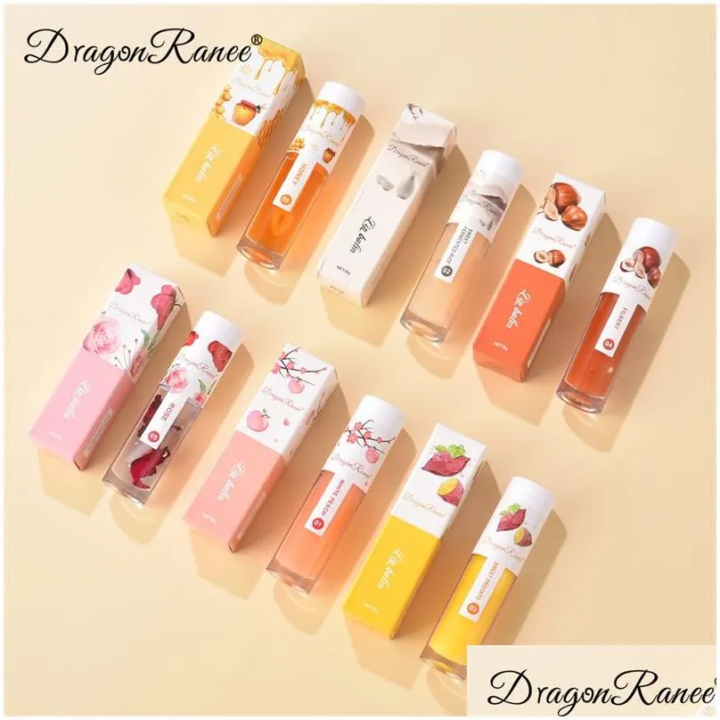 dragon ranee lip gloss moisturizing long lasting nutritious transparent honey rose lip balm oil lipgloss