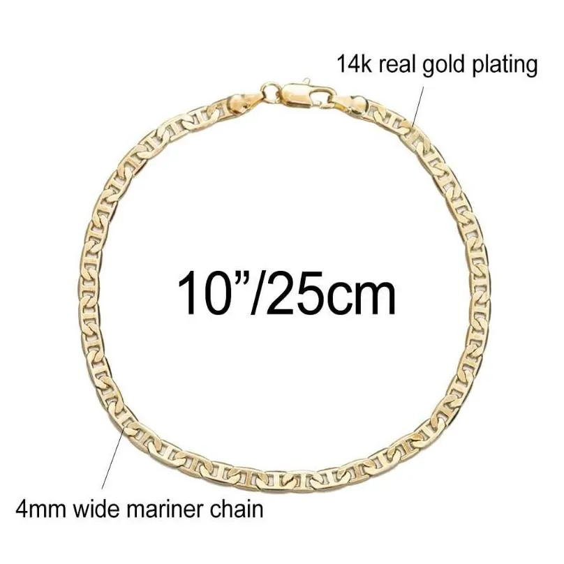 9 inch sales gold ankle bracelet