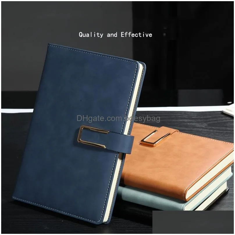 journal notebook a5 b5 pu leather cover notepads with magnetic closure college ruled notebooks for business school students