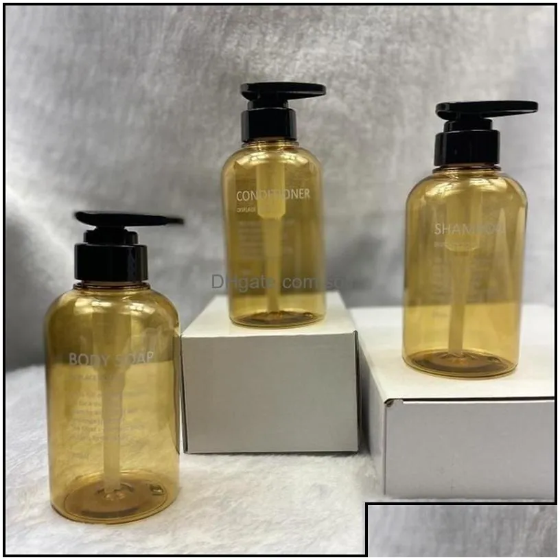 wholesale Packing Bottles Soap Dispenser Bottle Set Bathroom Shampoo Body Largecapacity Lotion Press Empty 5650 Q2 Drop Delivery 2022 Office S