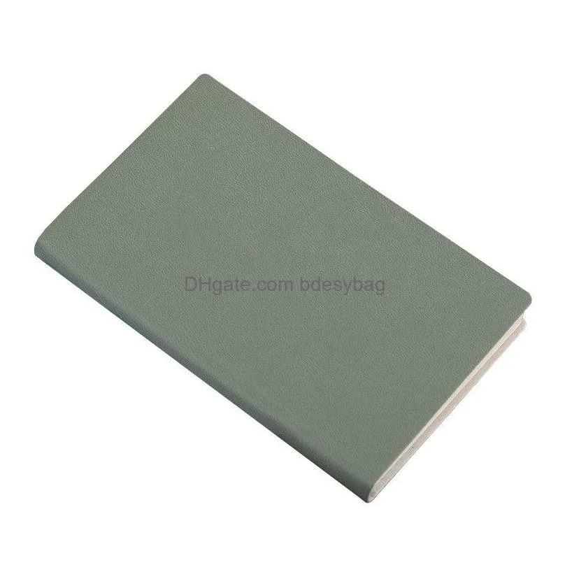 pu leather notebook soft cover with 80 sheets colorful writing notebook office supplies gift