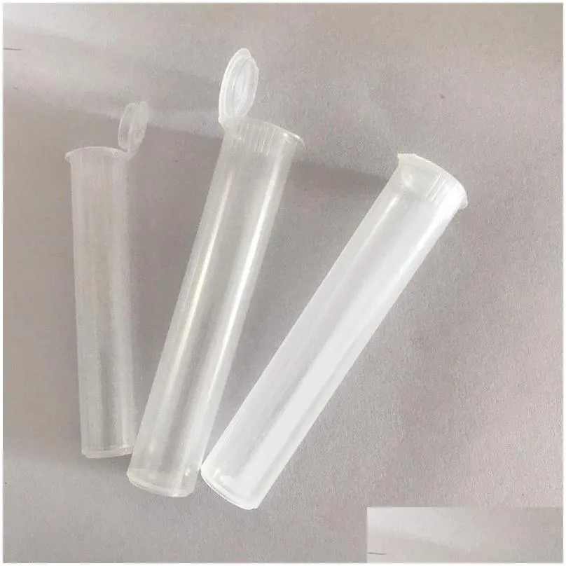 wholesale packaging bottle child resistant plastic tube bottles for vape cartridge carts clear  top pp tank packaging