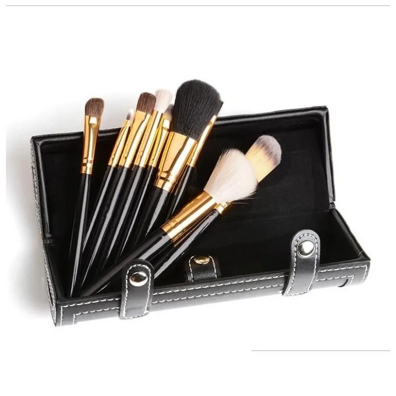  m 9 pcs makeup brushes set kit travel beauty professional wood handle foundation lips cosmetics makeup brush with holder cup case