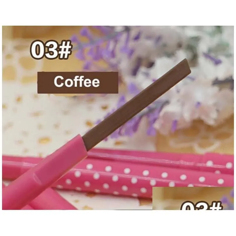 high quality eyebrow pencil natural waterproof rotating automatic eye brow pencil cosmetic eyebrow shaping liner pen