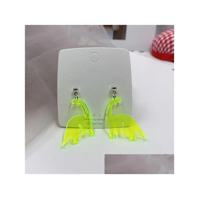  acrylic dinosaur pendant charm creative personality party girl gift earnail ac300