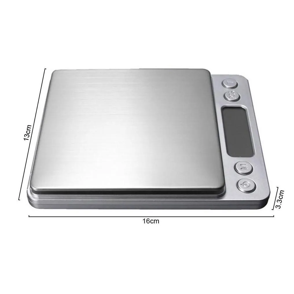Measuring Tools 1000/0.1G Kitchen Electronic Scale Digital Portable Food Scales High Precision Lcd Flour Weight Drop Delivery Home G