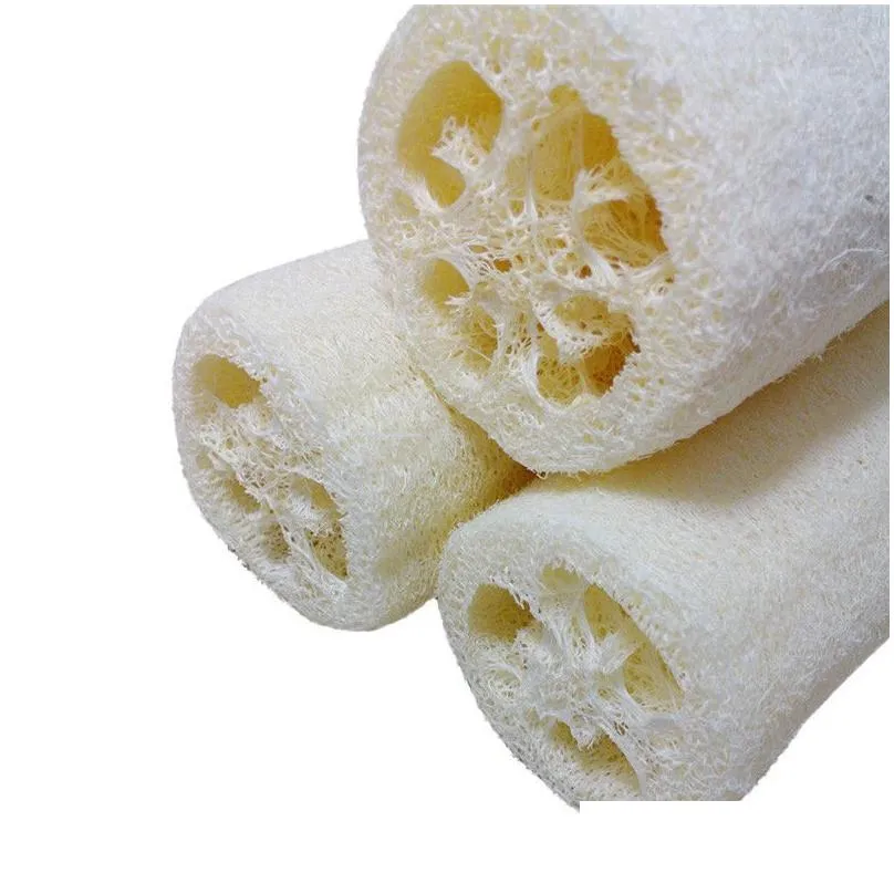 wholesale- 2017 natural loofah bath body shower sponge scrubber pad exfoliating body cleaning brush pad 