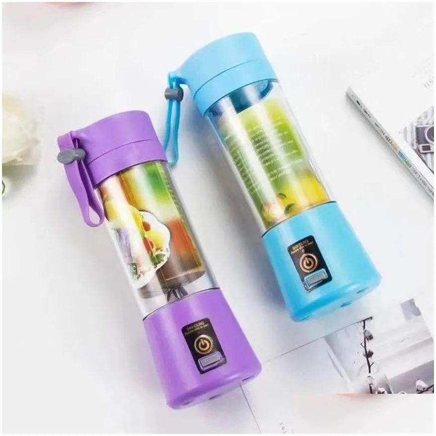 Fruit Vegetable Tools Kitchen Portable Blender Usb Mixer Electric Juicer Hine Smoothie Blenders Mini Food Processor Personal Juice