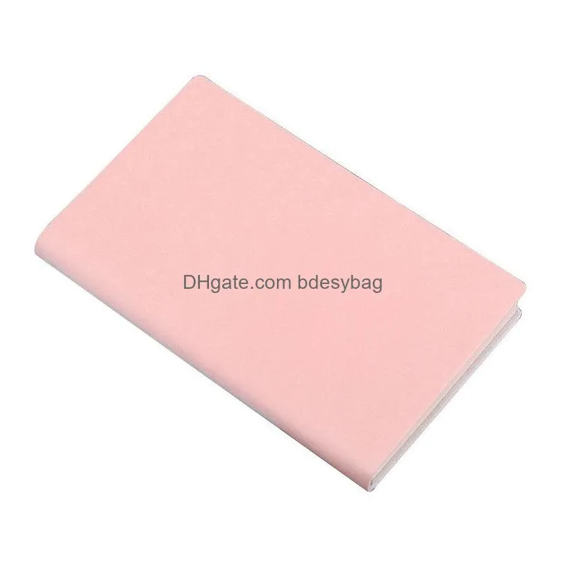 pu leather notebook soft cover with 80 sheets colorful writing notebook office supplies gift