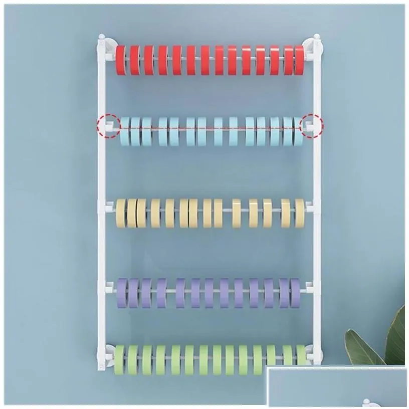 Other Arts And Crafts Wall Mount Ribbon Organizer Storage Display Wire Sewing Spool Rack Key Holders Drop Delivery Home Garden Dhiyj