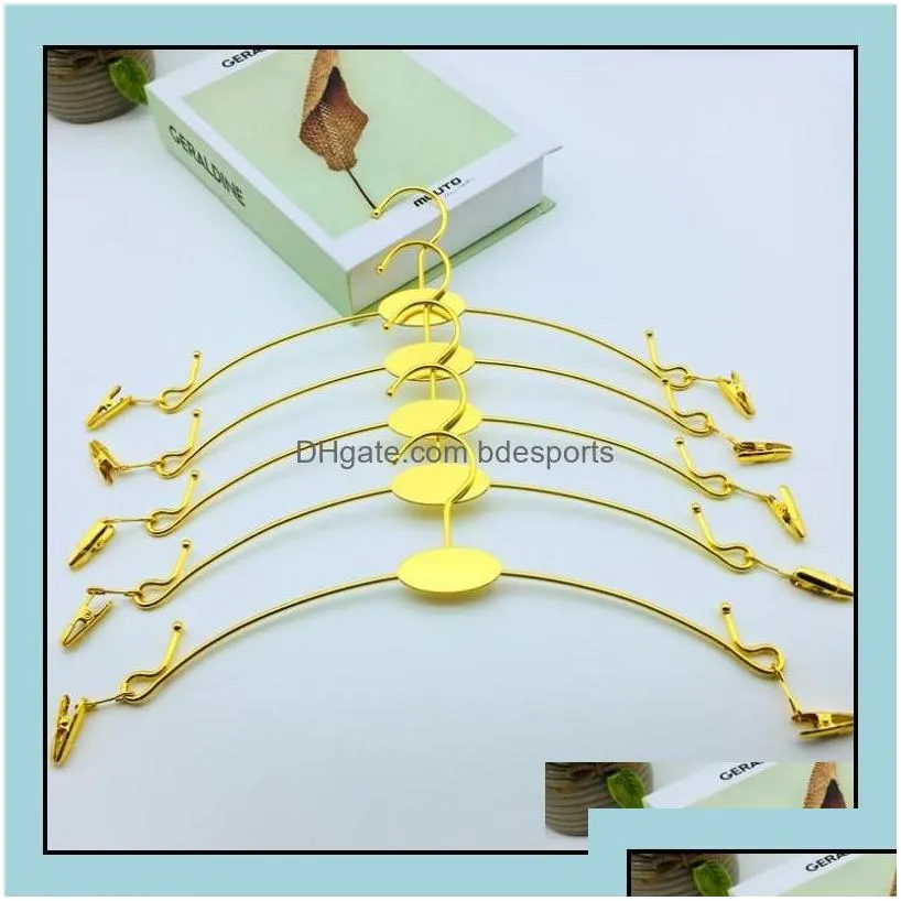 300Pcs Colored Metal Lingerie Hanger With Clip Bra And Underwear Briefs Underpant Display Hangers Sn604 Drop Delivery 2021 Racks