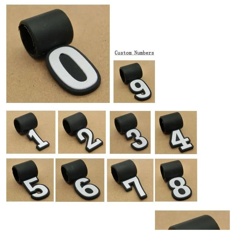 new custom silicone numbers for sport tornado titanium necklace baseball number