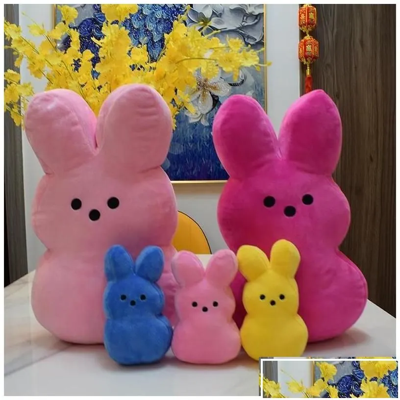 party favor 38cm 15cm peeps plush bunny rabbit peep easter toys simation stuffed animal doll for kids children soft pillow gifts gir