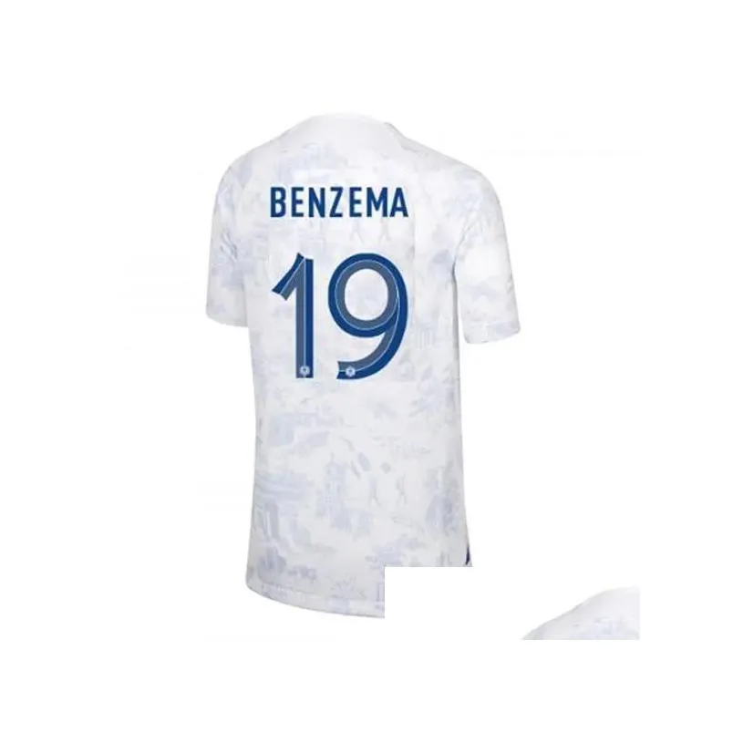 maillots de football 2022 world cup soccer jersey french benzema football shirts mbappe griezmann pogba kante maillot foot kit top shirt