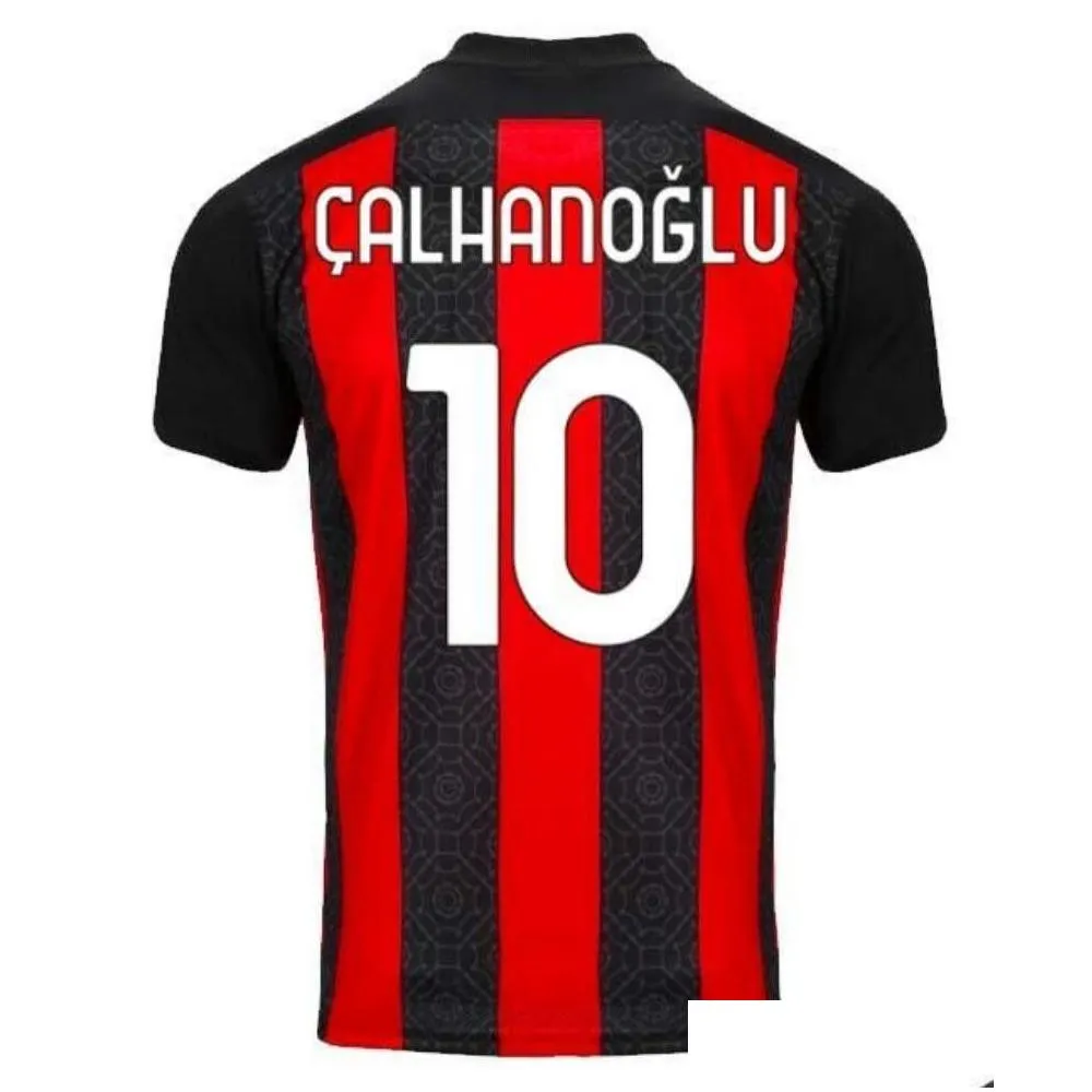21/22 milan ibrahimovic home soccer jersey maillot de foot 2021 2022 paqueta rebic r.leao romagnol football shirts