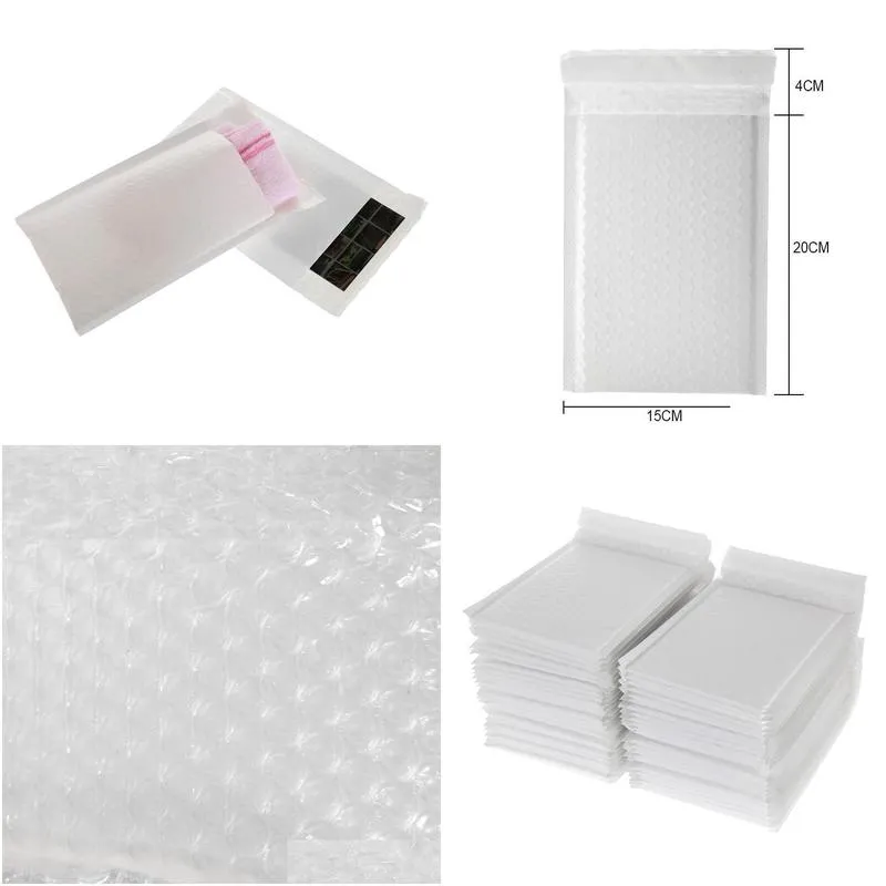 bags 100pcs/lot white foam envelope bag different specifications mailers padded envelope with bubble mailing bags