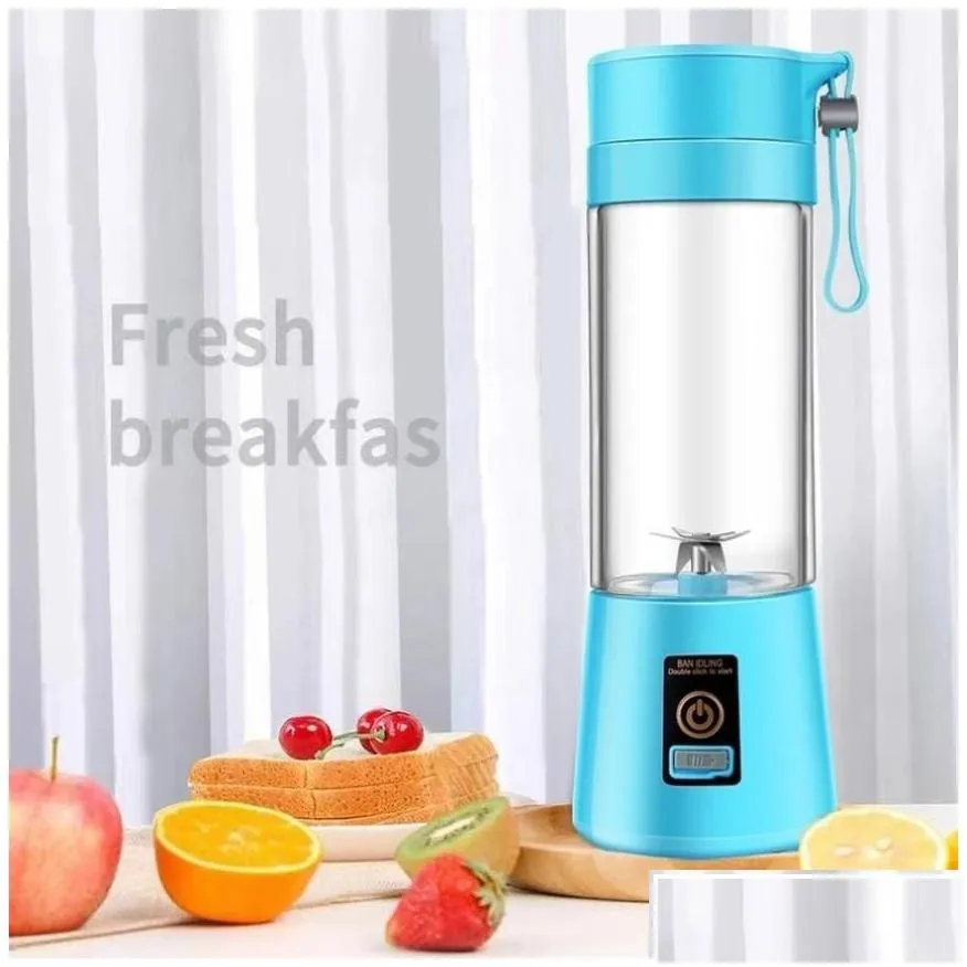 Fruit Vegetable Tools Kitchen Portable Blender Usb Mixer Electric Juicer Hine Smoothie Blenders Mini Food Processor Personal Juice