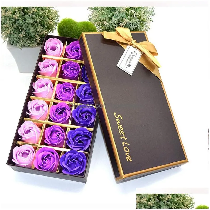 valentine day rose bath petal roses flower hand made artificial flowers gift for wedding decoration