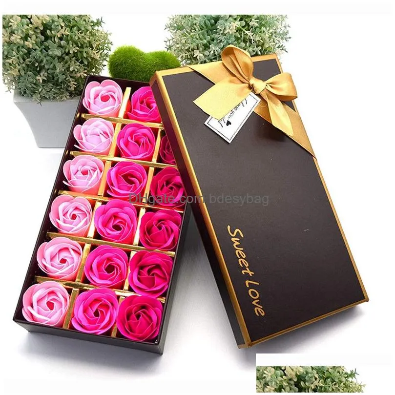 valentine day rose bath petal roses flower hand made artificial flowers gift for wedding decoration