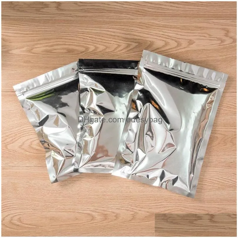 plastic smell proof bag resealable zipper bags food storage packaging pouch empty aluminum foil self seal pouches