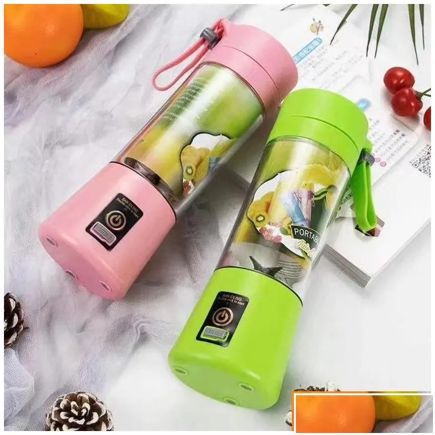 Fruit Vegetable Tools Kitchen Portable Blender Usb Mixer Electric Juicer Hine Smoothie Blenders Mini Food Processor Personal Juice