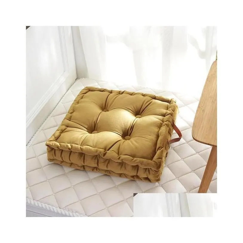 cushion/decorative pillow square pouf tatami cushion floor cushions seat pad throw japanese 42x42cm drop delivery home garden textile