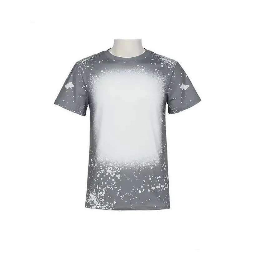 other festive party supplies sublimation bleached shirts heat transfer blank bleach shirt polyester tshirts us men women party