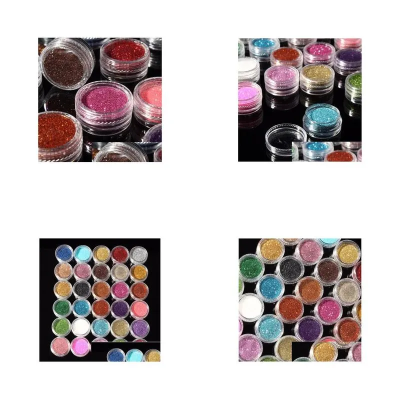 30pcs mixed colors pigment glitter mineral spangle eyeshadow makeup cosmetics set make up shimmer shining eye shadow 2018