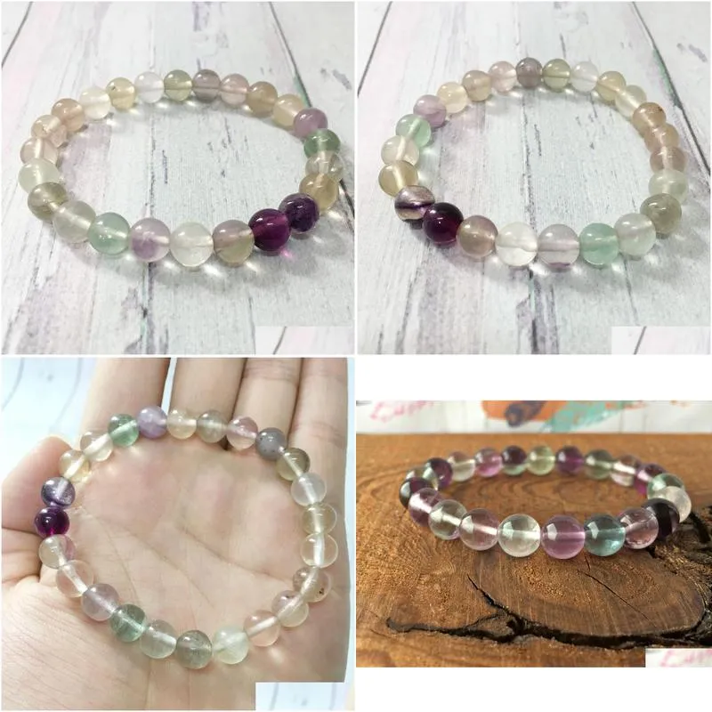 mg0312 design fluorite women`s bracelet natural gem stone yoga bracelet negative energy protection wrist mala jewelry