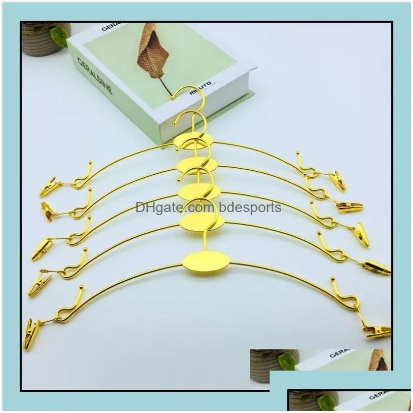 300pcs colored metal lingerie hanger with clip bra and underwear briefs underpant display hangers sn604 drop delivery 2021 racks