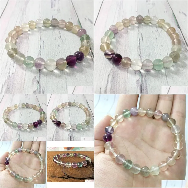 mg0312 design fluorite women`s bracelet natural gem stone yoga bracelet negative energy protection wrist mala jewelry