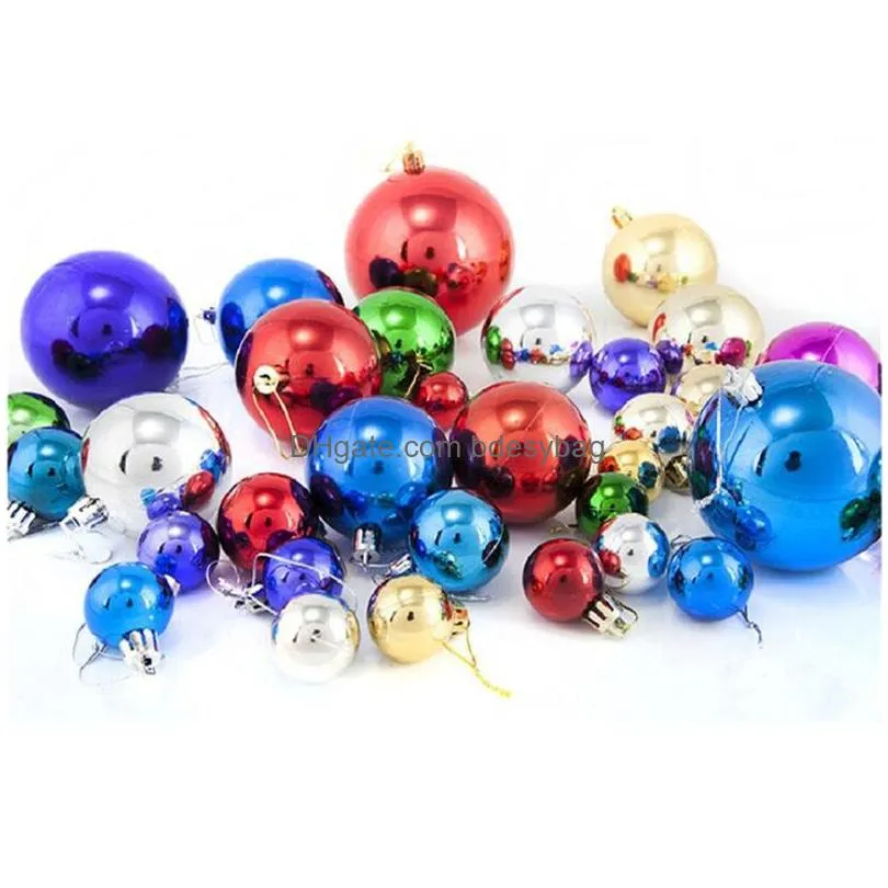 24pcs 3cm christmas ball ornaments decorations xmas tree hanging bauble balls for holiday wedding party home decor