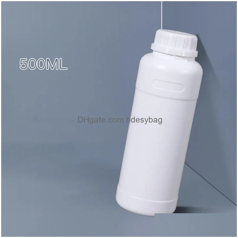plastic lab chemical bottle small mouth sample liquid storage container brown