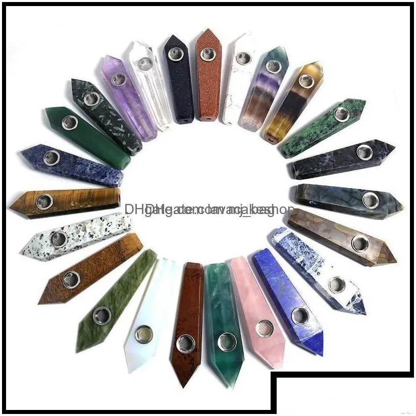 smoking pipes accessories household sundries home garden complete variety natural quartz crystal energy stone wand healing obelisk tower