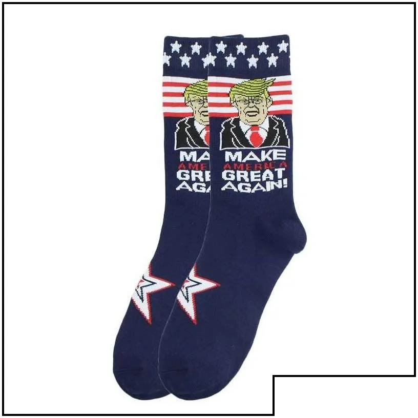 Party Favor Trump 2024 Socks Make America Again Stockings For Adts Women Men Cotton Sports Drop Delivery Home Garden Festive Supplies