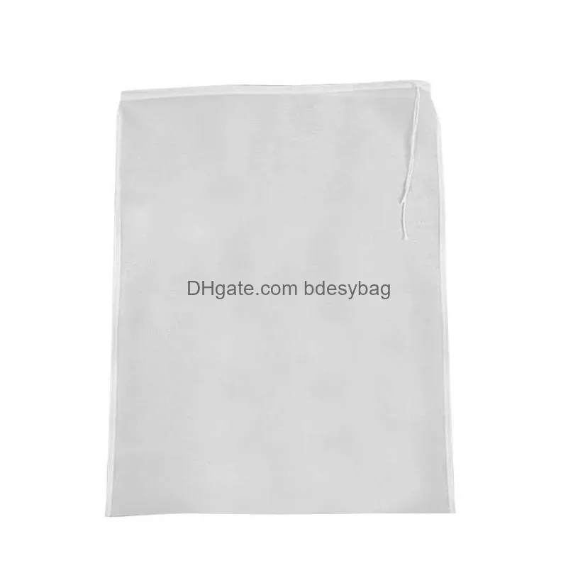 120 micron nut milk bag reusable mesh filter net coffee milks tea fruit juice wine mesh strain