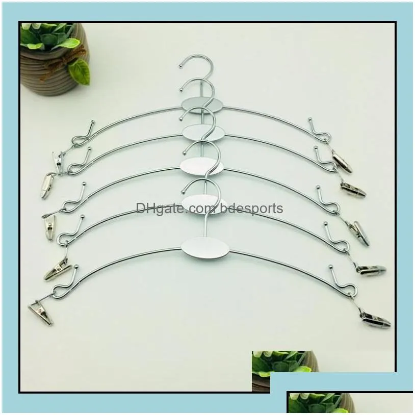 300Pcs Colored Metal Lingerie Hanger With Clip Bra And Underwear Briefs Underpant Display Hangers Sn604 Drop Delivery 2021 Racks