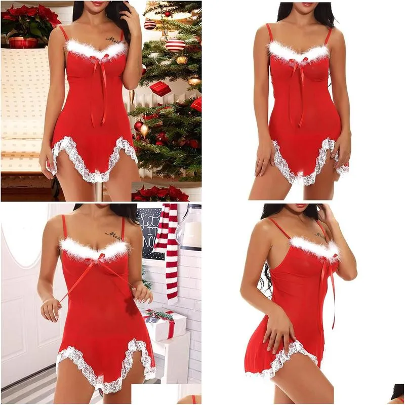 y underwear skirt womens panties top selling lace christmas women racy spice suit temptation sleepwear santa plus size s-4xl