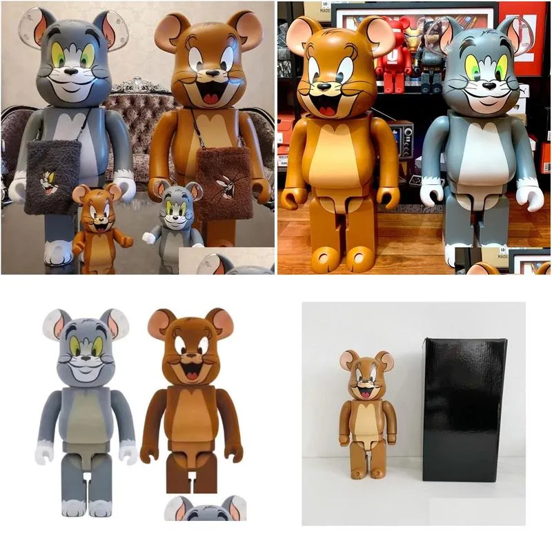 bearbrick figures 400% violence panda and mouse doll building blocks bear hand -made decorations doll toys