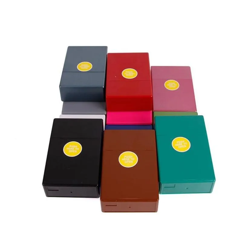 special offer wholesale color automatic plastic cigarette case cigarette smoking spot colorful and creative personality