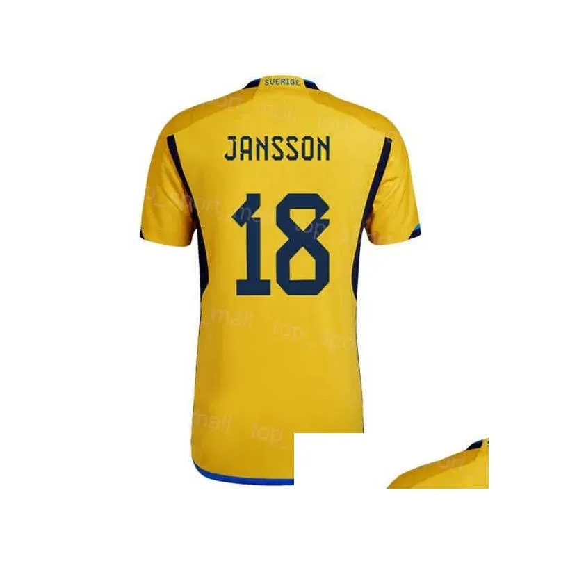 sweden soccer 10 zlatan ibrahimovic jerseys 2223 national team 10 emil forsberg 1 robin olsen joakim nilsson dejan kulusevski mattias